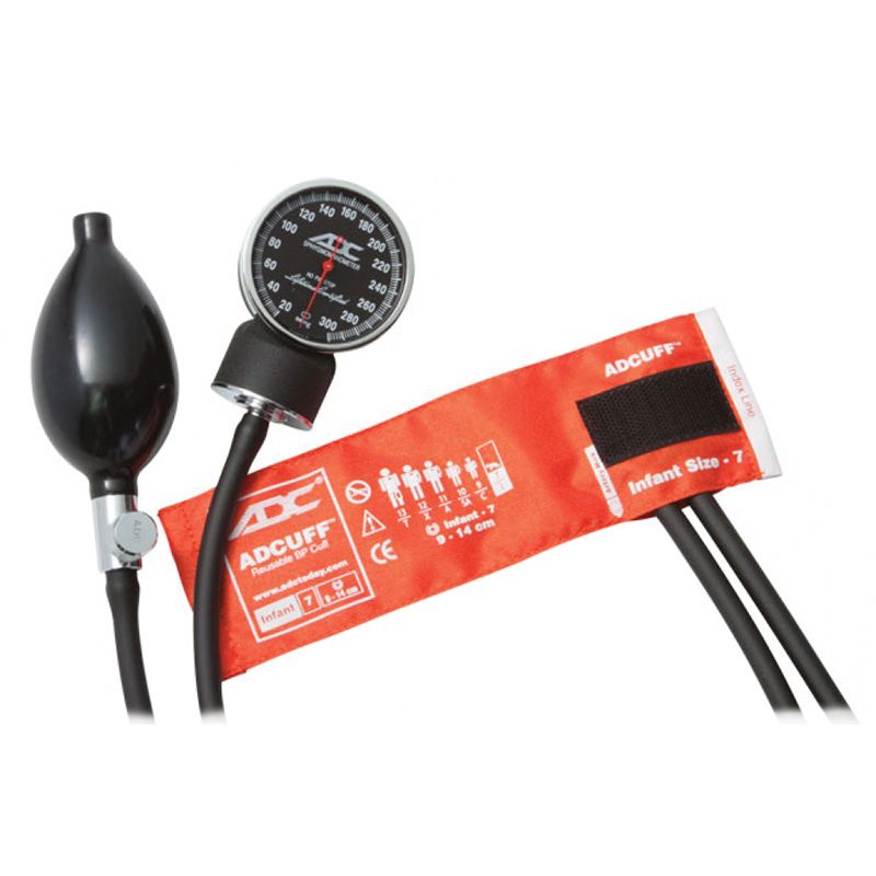 ADC Diagnostix 720 Pocket Aneroid Sphygmomanometer - Infant  Orange