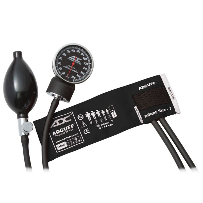 ADC Diagnostix 720 Pocket Aneroid Sphygmomanometer - Infant  Black