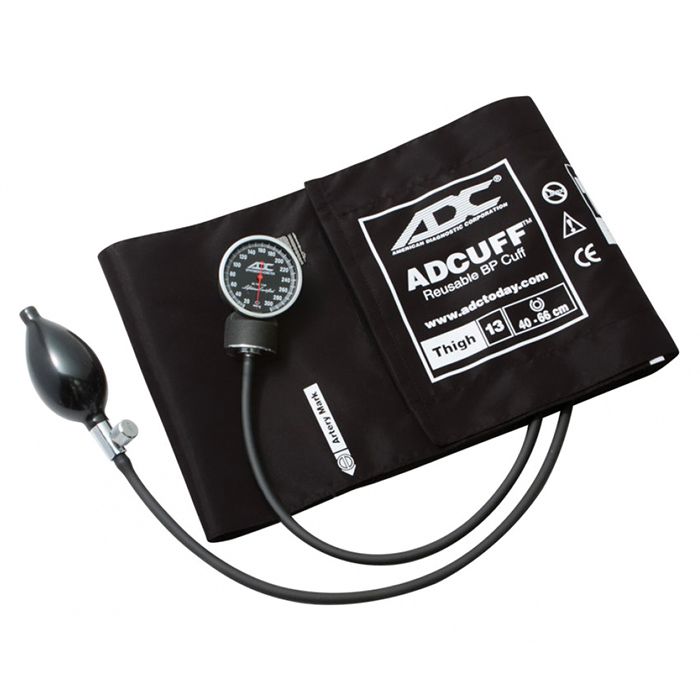 ADC Diagnostix 720 Pocket Aneroid Sphygmomanometer - Thigh  Black