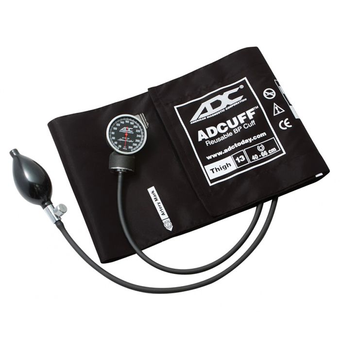 ADC Diagnostix 720 Pocket Aneroid Sphygmomanometer - Thigh - Black
