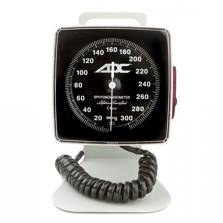 ADC Diagnostix 750D Desk Aneroid Sphygmomanometer  Large Adult - Burgundy