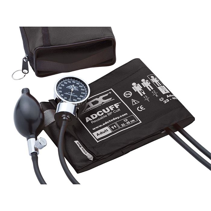 ADC Diagnostix 778 Pocket Aneroid Sphygmomanometer  Black
