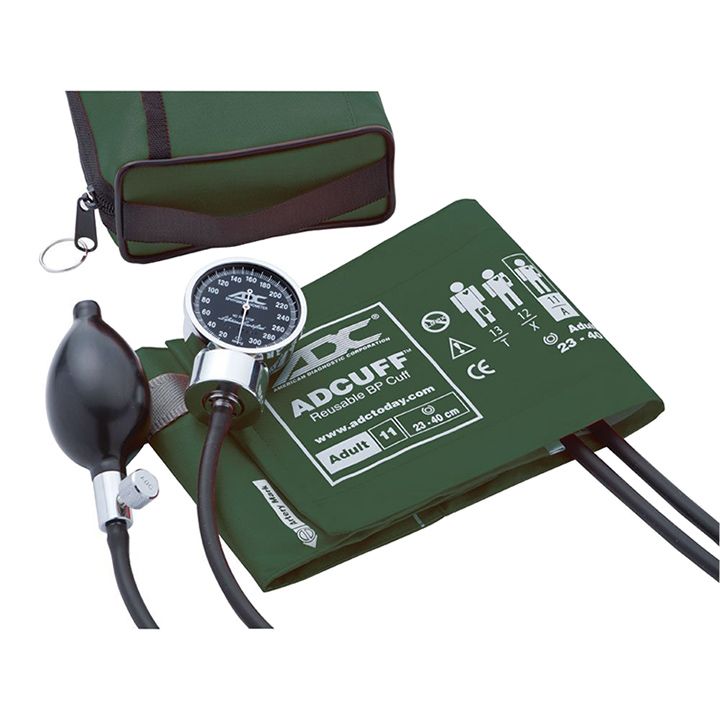 ADC Diagnostix 778 Pocket Aneroid Sphygmomanometer  Dark Green