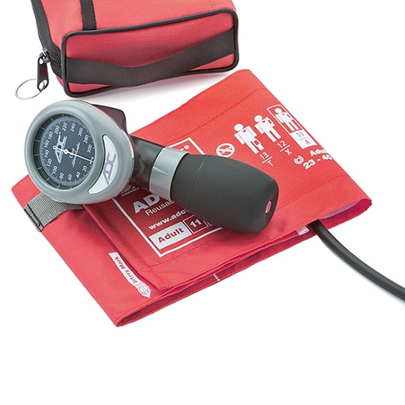 ADC Diagnostix 788 Palm Aneroid Sphygmomanometer  Red