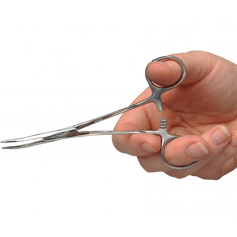 ADC Kelly Hemostatic Forceps in use