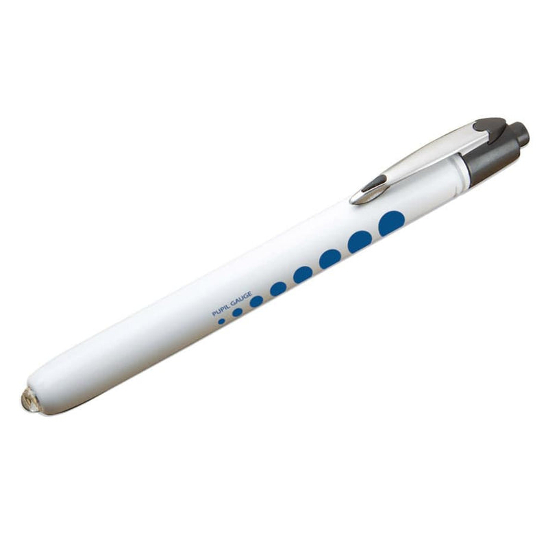 ADC Metalite Reusable Penlight  White with Pupil Gauge - Display Packaging