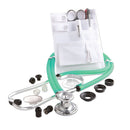 ADC Nurse Combo Adscope 641 Sprague Stethoscope and Pocket Pal II Kit - Frosted Peacock