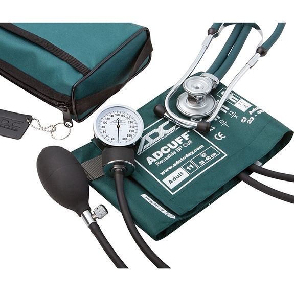 ADC Pro's Combo II 768-641 Pocket Aneroid/Sprague Scope Kit  Adult - Teal