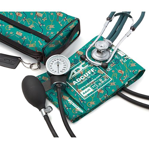 ADC Pro's Combo II 768-641 Pocket Aneroid/Sprague Scope Kit  Adult - Medical Theme