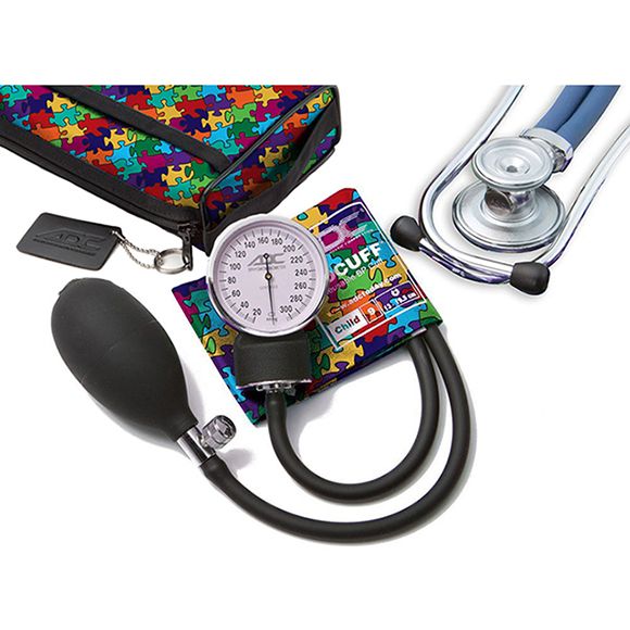 ADC Pro's Combo II 768-641 Pocket Aneroid/Sprague Scope Kit  Child - Puzzle Pieces