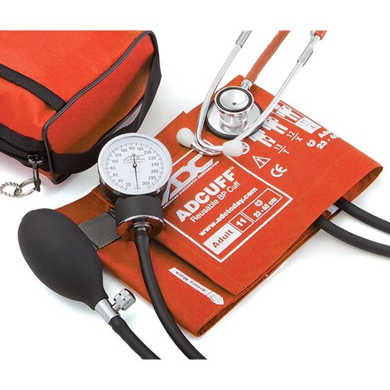 ADC Pro's Combo II 768-670 Pocket Aneroid/Dual Head Scope Kit  Orange