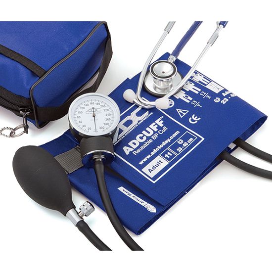 ADC Pro's Combo II 768-670 Pocket Aneroid/Dual Head Scope Kit  Royal Blue