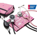 ADC Pro's Combo III 778-603 Pocket Aneroid/Clinician Scope Kit - Breast Cancer Awareness Pink
