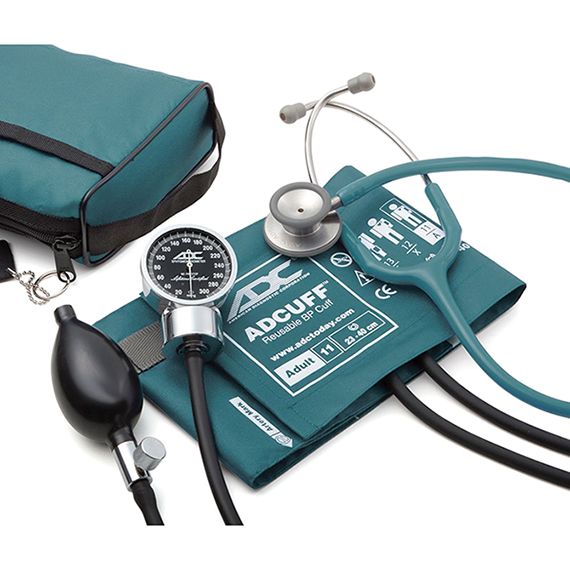 ADC Pro's Combo III 778-603 Pocket Aneroid/Clinician Scope Kit  Teal