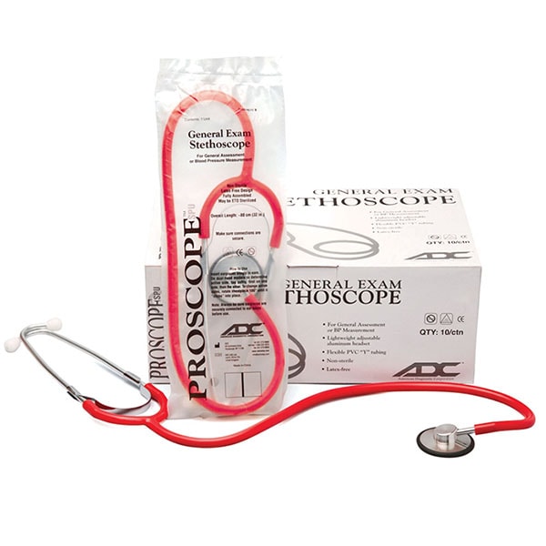ADC Proscope SPU 660 Single Head Stethoscope Red