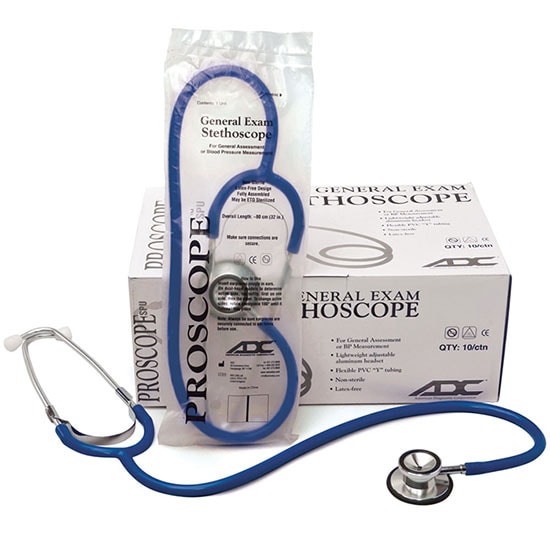 ADC Proscope SPU 670 Dual Head Stethoscope (50/Case)  Royal Blue