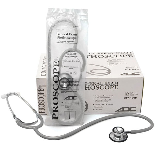 ADC Proscope SPU 670 Dual Head Stethoscope (50/Case)  Gray