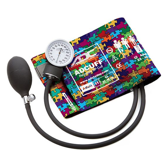 ADC Prosphyg 760 Pocket Aneroid Sphygmomanometer - Adult  Puzzle Pieces - Display Packaging