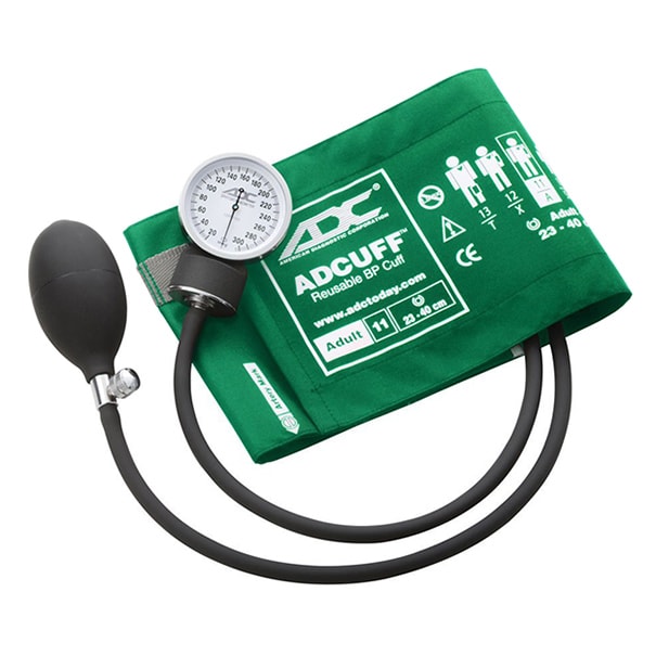 ADC Prosphyg 760 Pocket Aneroid Sphygmomanometer - Adult  Green - Display Packaging