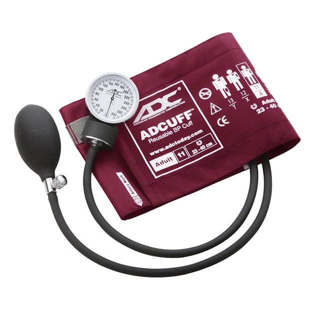 ADC Prosphyg 760 Pocket Aneroid Sphygmomanometer - Adult  Magenta - Display Packaging