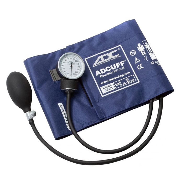 ADC Prosphyg 760 Pocket Aneroid Sphygmomanometer - Large Adult - Navy