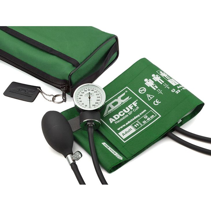 ADC Prosphyg 768 Pocket Aneroid Sphygmomanometer - Adult  Dark Green