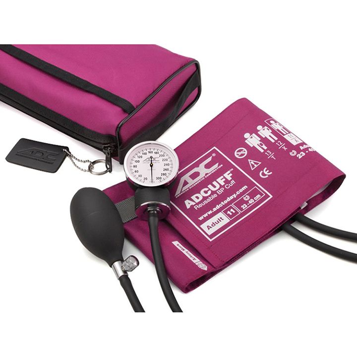 ADC Prosphyg 768 Pocket Aneroid Sphygmomanometer - Adult  Magenta