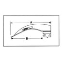 ADC Satin Fiber Optic Macintosh Blade 