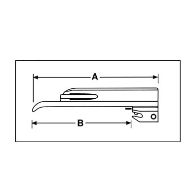 ADC Satin Fiber Optic Miller Blade 