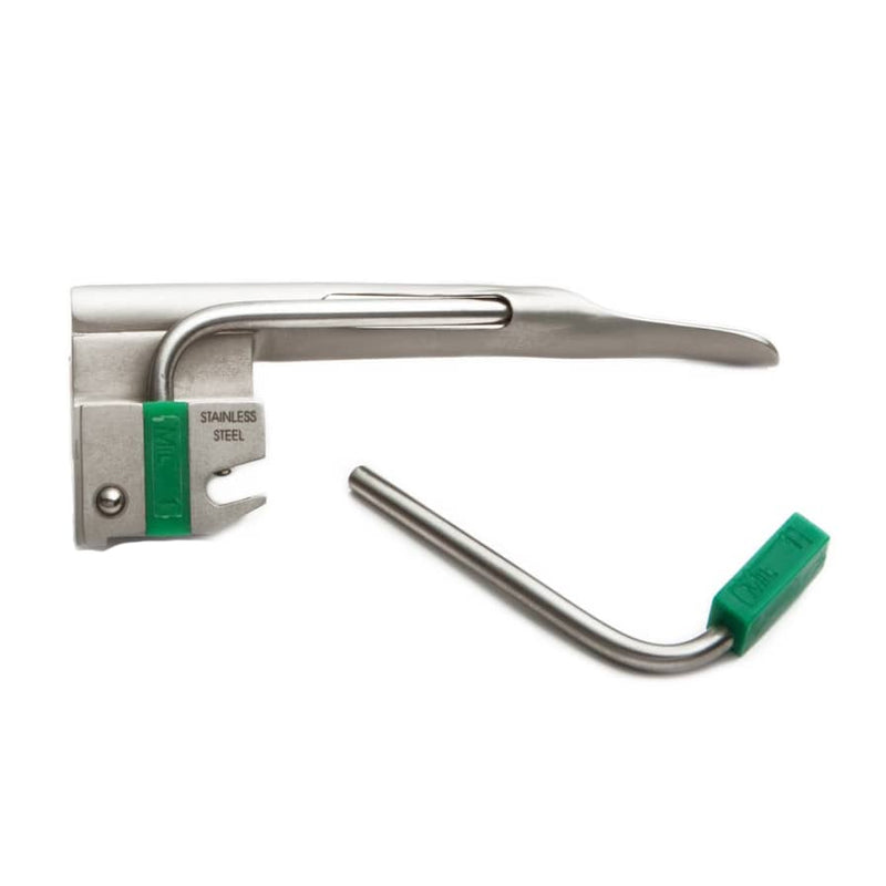 ADC Satin Fiber Optic Miller Blade  Large Adult