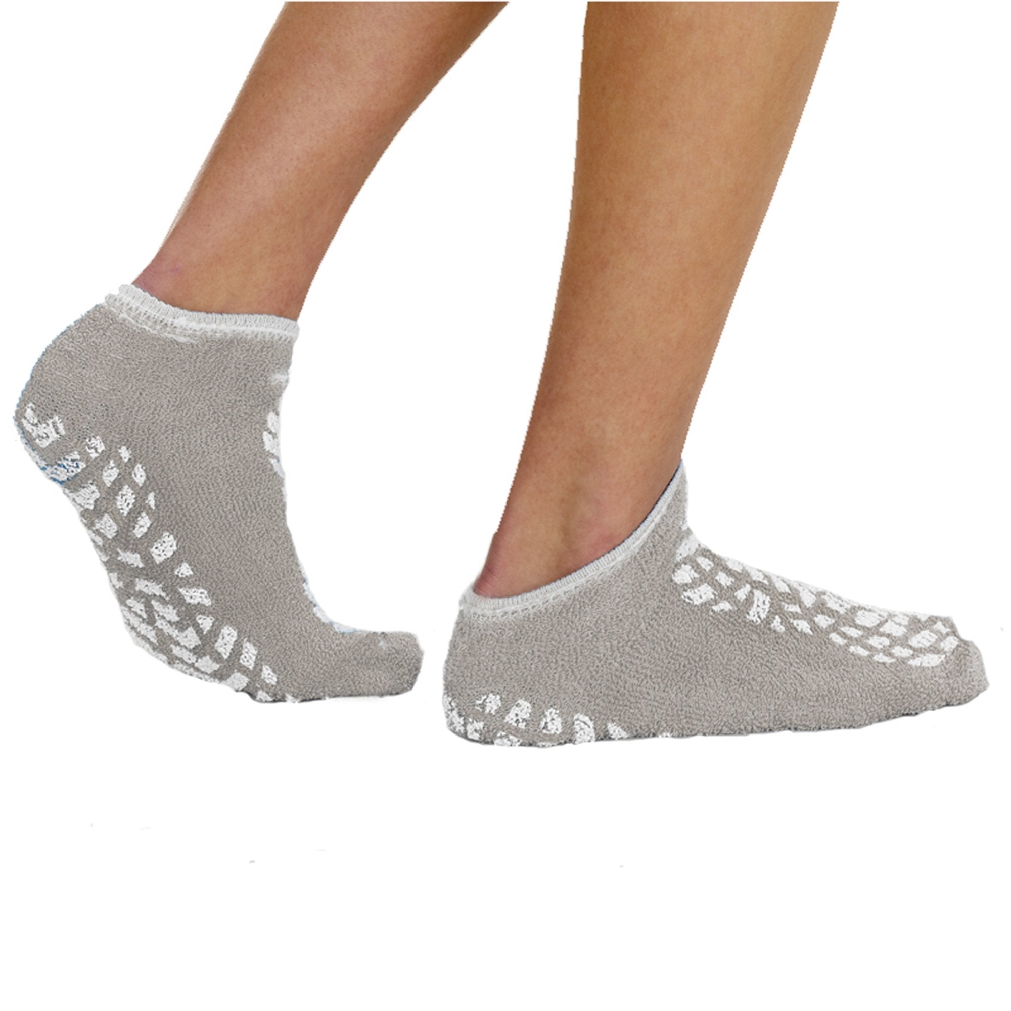 The Pillow Factory Division Terry Treads Slipper Socks, Extra Large, Gray (48/CS) 