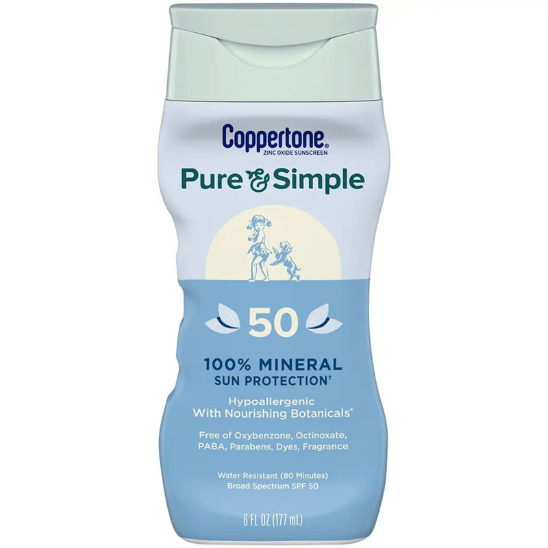 Coppertone Pure and Simple SPF 50 Mineral Sunscreen Spray, 5 oz. (Each)