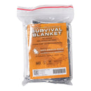 Emergency Blanket North American Rescue 56 X 84 Inch Mylar / Polyethylene 1.84 oz. Silver (Each)
