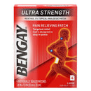 Bengay Pain Relieving Patch Ultra Strength, Large Size (Case of 144)