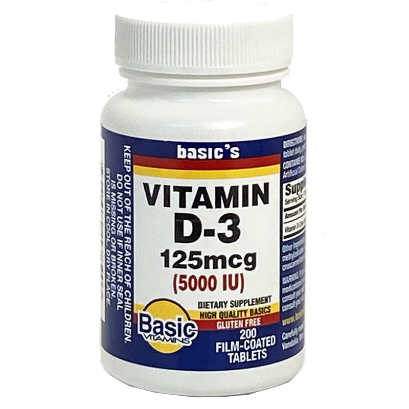 Basic's Vitamin D-3 Vitamin Supplement (Each of 200)
