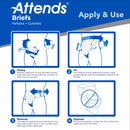 Attends Bariatric Briefs, 3X-Large (Case of 48)