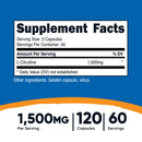 Nutricost nutricost 1500-mg L-Citrulline Capsules (12/CS)