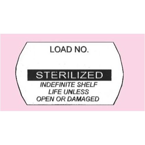 Pre-Printed Label Laboratory Use Black / White Sterilized Black Sterilization Label (Roll of 1500)