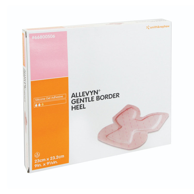 Smith & Nephew Allevyn Gentle Border Heel Foam Dressing, 23 x 23.2 Centimeters (35/CS) 
