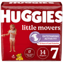 Huggies Little Movers Diaper, Size 7 (Case of 56)