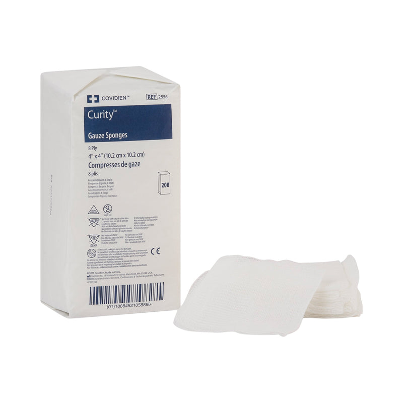 Cardinal Curity USP Type VII Gauze Sponge, 4 x 4 Inch, 8-Ply (4000/CS)