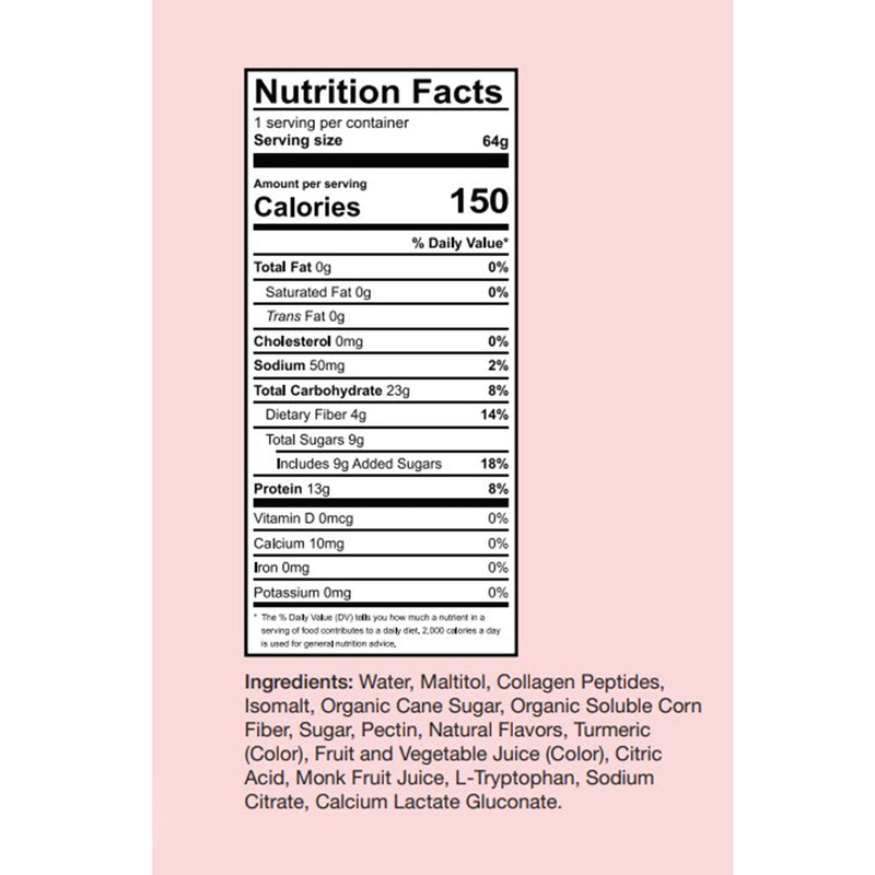 Global Health Products Oral Supplement LiquaCel Protein Gummies Watermelon / Peach Mango Flavor Gummy 1.8 oz. Pouch (50/CS) 