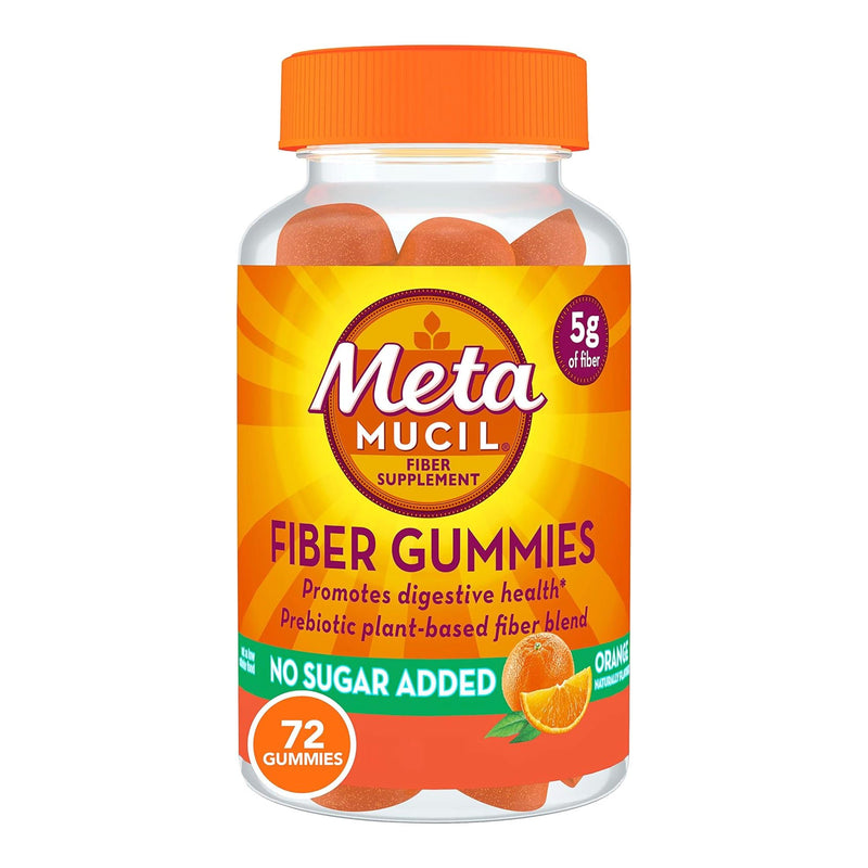 Metamucil Fiber Supplement Gummies Orange Flavor (Bottle)