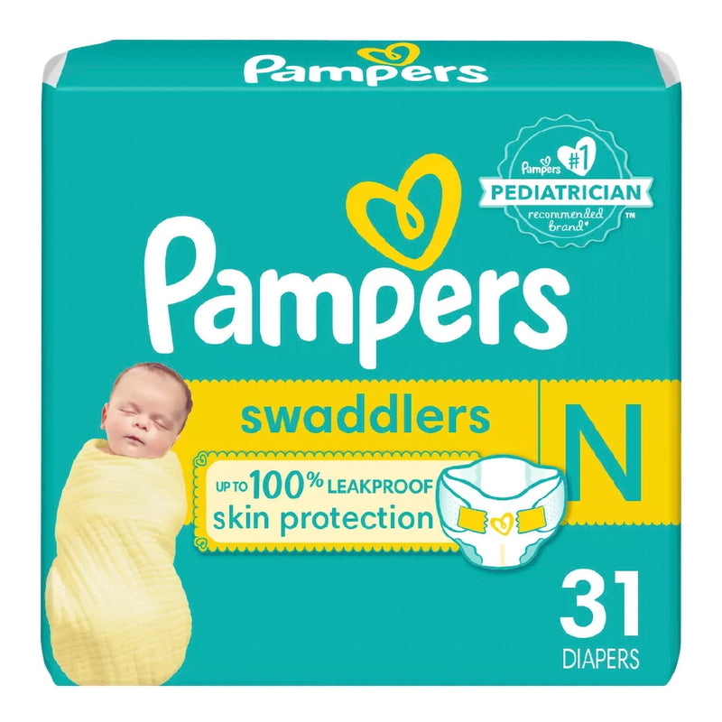 Procter & Gamble Pampers Swaddlers Baby Diapers, Size 0 (4/CS)