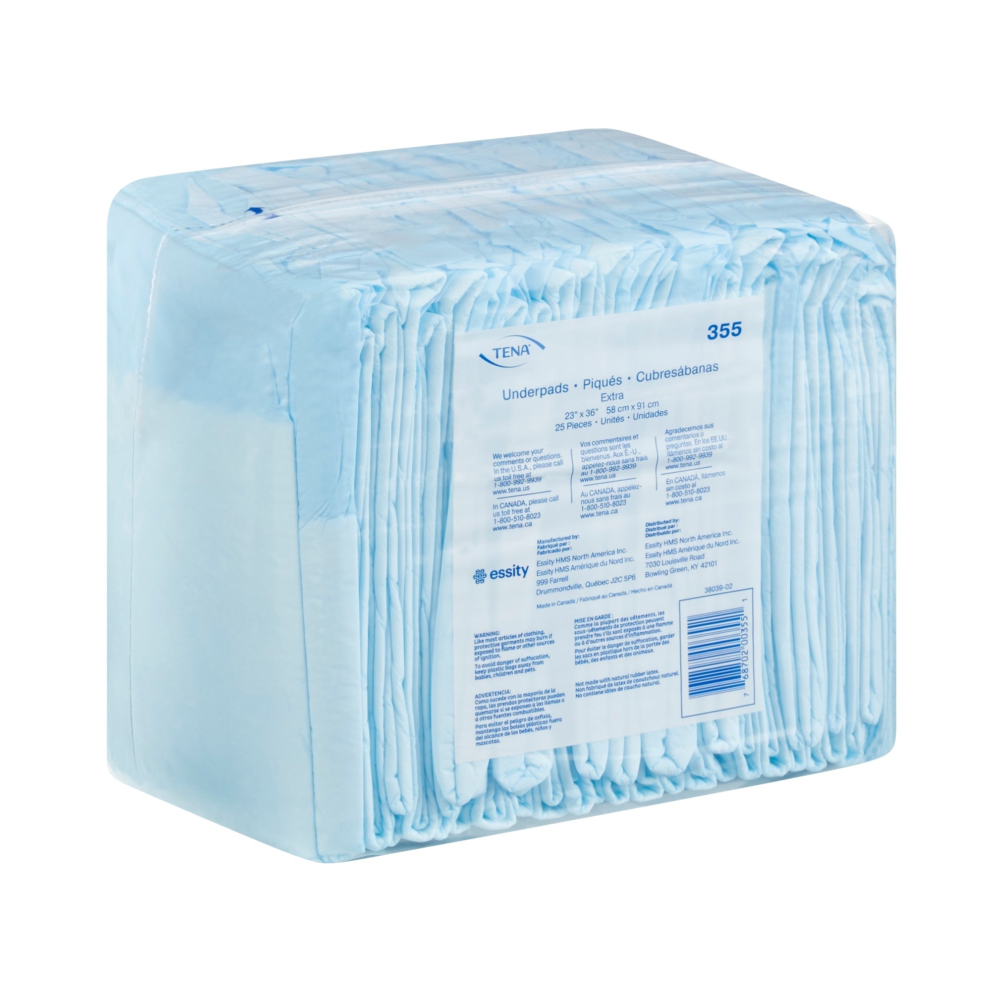 Essity HMS North America Inc Tena Extra Absorbent Underpad, 23 x 36 Inch (150/CS) 