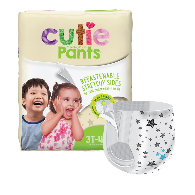 Cutie Pants Toddler, Heavy Absorbency, Daytime/Overnight, 32 – 40 lbs, 3T to 4T (Case of 92)