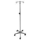IV Stand Floor Stand 2 Hooks 5 Legs with Casters (Case)
