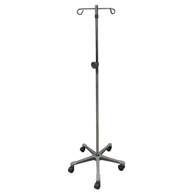 IV Stand Floor Stand 2 Hooks 5 Legs with Casters (Case)