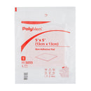 PolyMem Nonadhesive without Border Foam Dressing, 5 x 5 Inch (Case of 30) 
