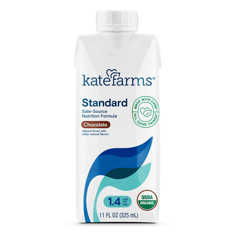 Kate Farms Standard 1.4 Chocolate Sole-Source Nutrition Formula, 11-oz. carton (Case of 12)